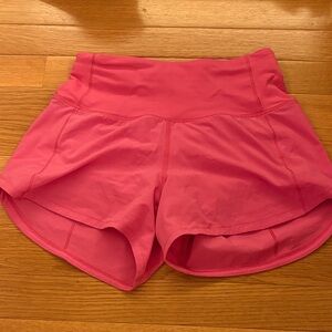 Lululemon Athletica Vibrant Pink Athletic Shorts